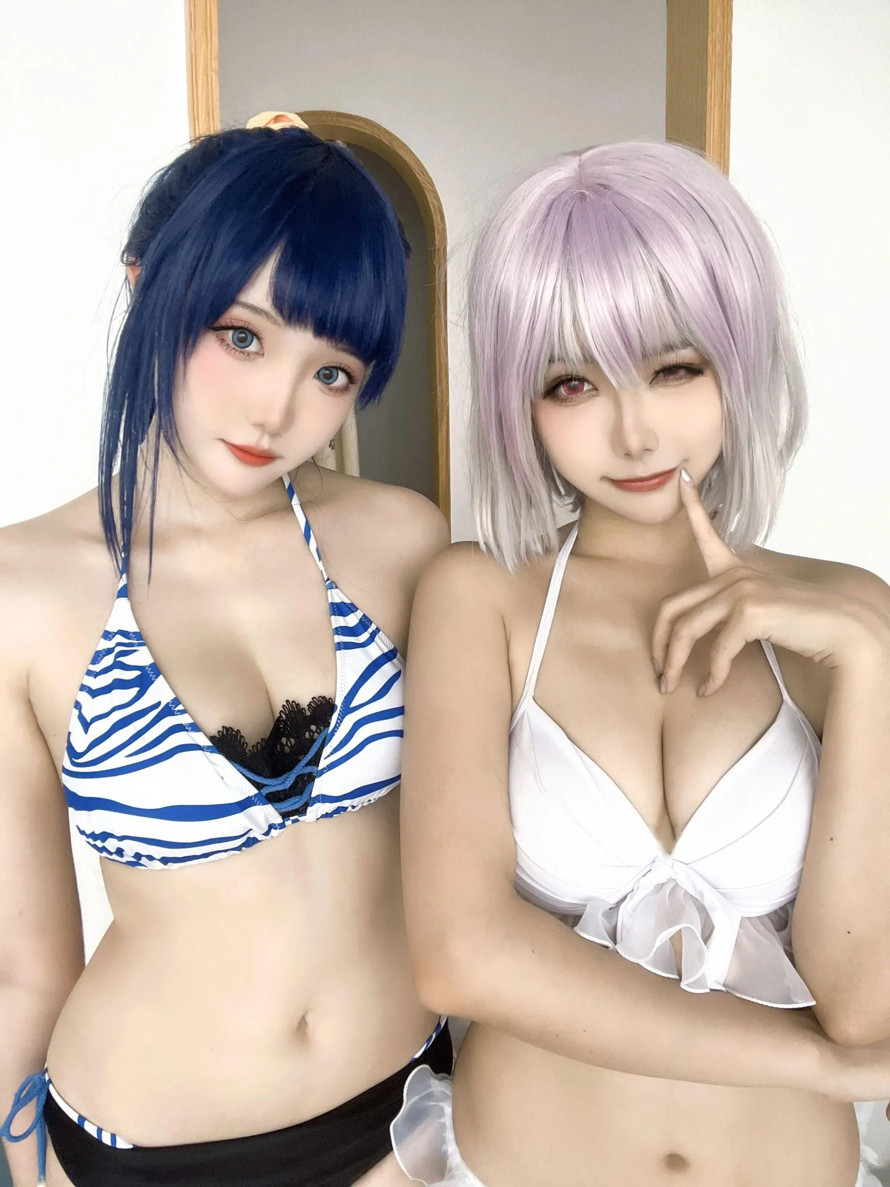 Momoko葵葵 – NO.35 瓜希酱 SSSS.GRIDMAN 宝多六花新条茜 泳装-古利特自拍 [30P]插图